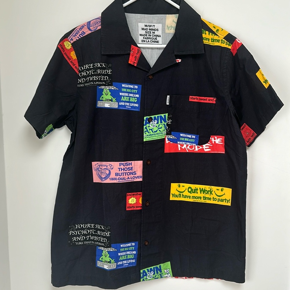 M/SF/T Misfits MAD MINDS Men’s Shirt from the Spring 22 ‘Terraforma’ collection